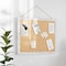 Flash Furniture Juno Rustic Wall Mount Linen Board w/Wood Push Pins, 18x24, Whitewashed HGWA-LINEN-18X24-WHTWSH-GG - alternate 1
